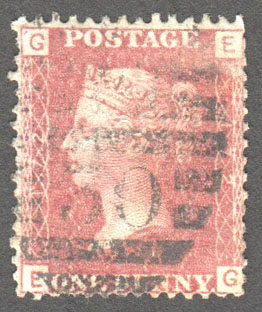 Great Britain Scott 33 Used Plate 172 - EG - Click Image to Close